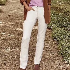 EUC J. Jill Size 2 Stretch Brushed Ivory Denim Jeans!